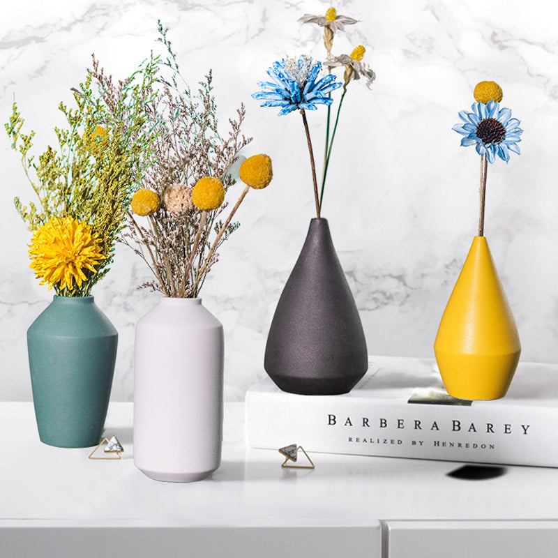 Flower vase creative decoration home accessories ornaments Nordic simple ceramic small living room