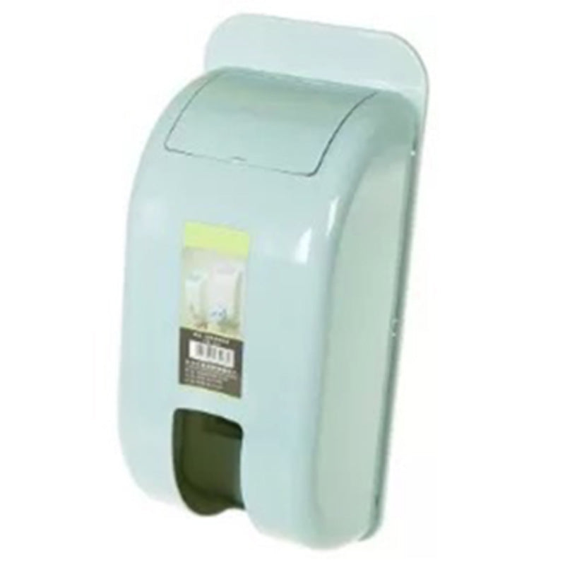 Wall-Mounted Plastic Bag Storage Box Garbage Trash Container