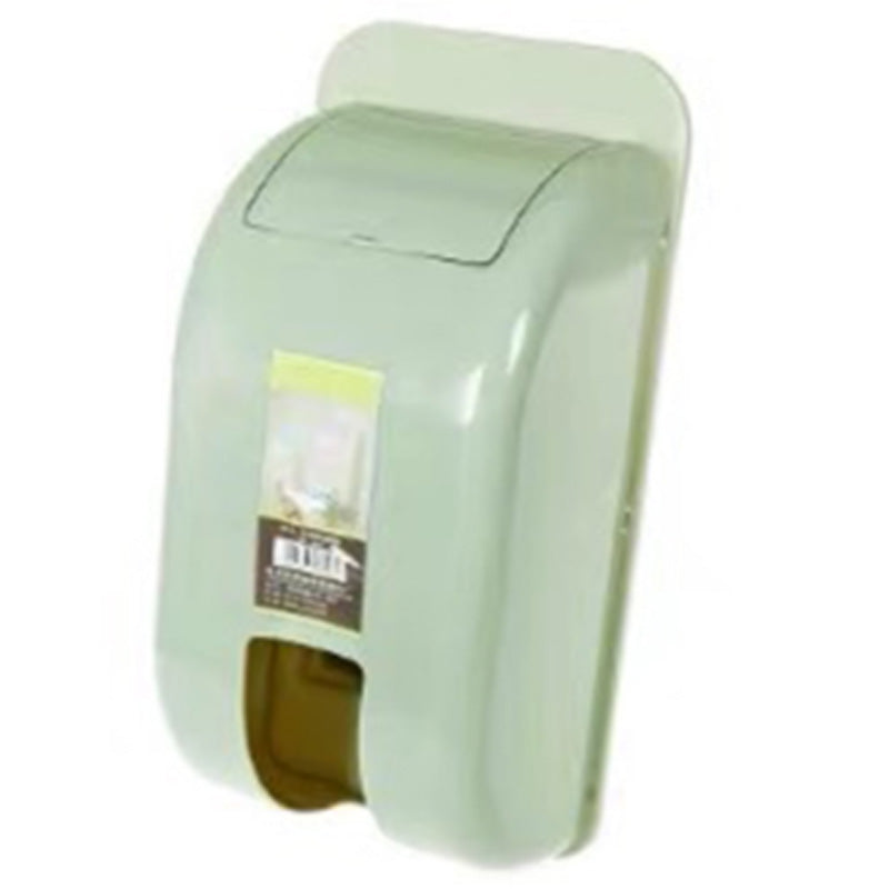 Wall-Mounted Plastic Bag Storage Box Garbage Trash Container