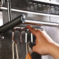 Bathroom Toilet Rack Wall Hanging Bath Storage Stainless Steel Shelf
