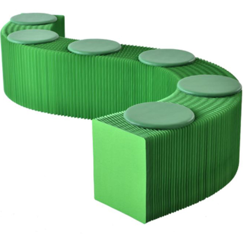 Foldable Paper Stool Telescopic Sofa Folding Long Paper Board Furniture Leather