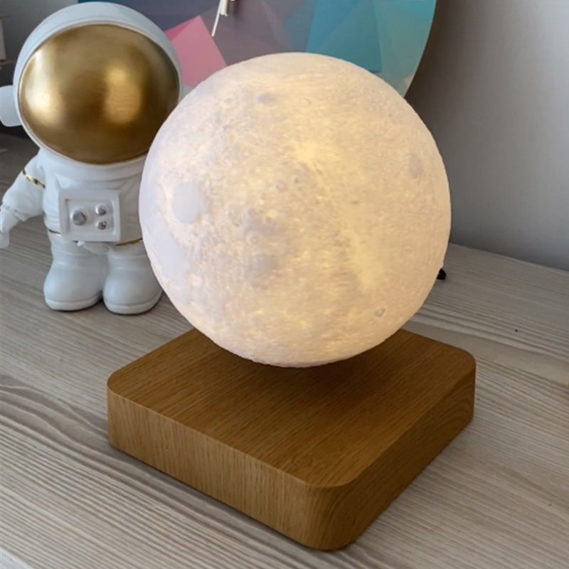Magnetic Floating 3D Moon light Bedside lighting Bedroom Table Lamp