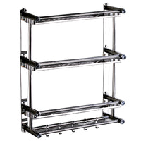 Bathroom Toilet Rack Wall Hanging Bath Storage Stainless Steel Shelf