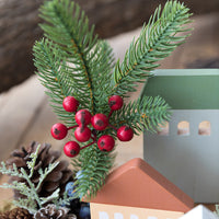 Chalet House Wooden Micro Landscape Desktop Nordic Christmas Decoration