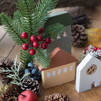 Chalet House Wooden Micro Landscape Desktop Nordic Christmas Decoration