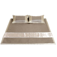 Double Foldable French Ice Rattan Silk Mat Non-slip Dormitory Summer