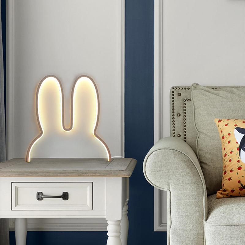 Nordic Style Room Layout Decoration Bedroom Wall Creative Rabbit LED Lamp