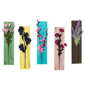 Creative Fresh Retro Flower Wooden Ornaments Bedroom Decorations Interior Wall
