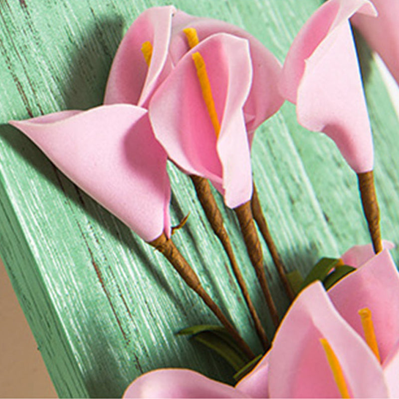 Creative Fresh Retro Flower Wooden Ornaments Bedroom Decorations Interior Wall