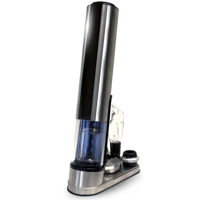 Automatic Corkscrew Wine Bottle Opener Preserver Stainless Steel Charging Base