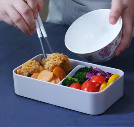Double-layer Bento Japanese Lunch Box Insulation Set BPA-free Imported Material