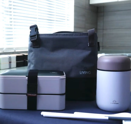 Double-layer Bento Japanese Lunch Box Insulation Set BPA-free Imported Material