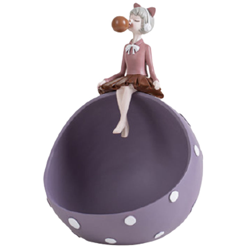 Bubble Girl-candy Basket Decoration Storage Door Entrance Household Put Key