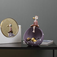 Bubble Girl-candy Basket Decoration Storage Door Entrance Household Put Key