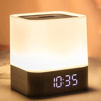 Bluetooth Speaker Night Light Alarm Clock Boys Girls Gift Lettering Template