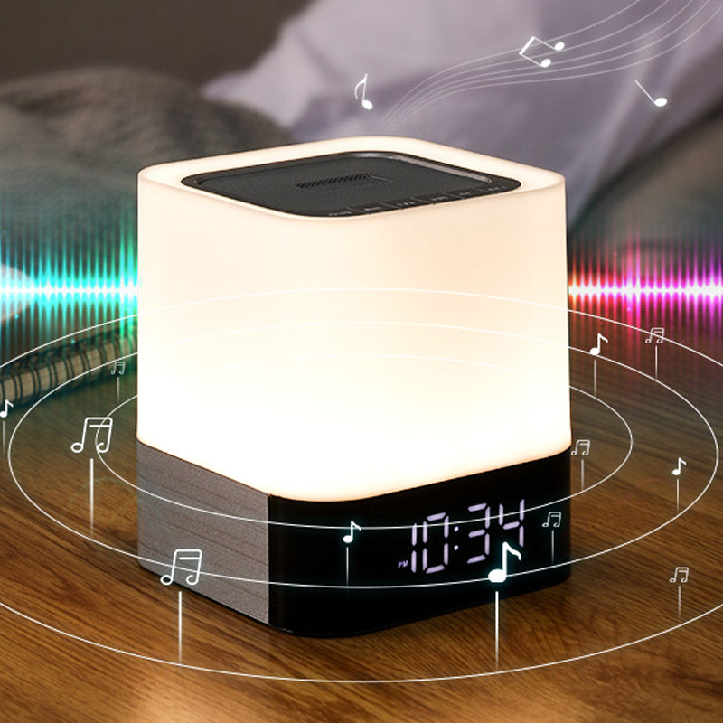 Bluetooth Speaker Night Light Alarm Clock Boys Girls Gift Lettering Template