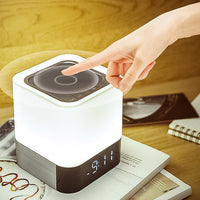 Bluetooth Speaker Night Light Alarm Clock Boys Girls Gift Lettering Template