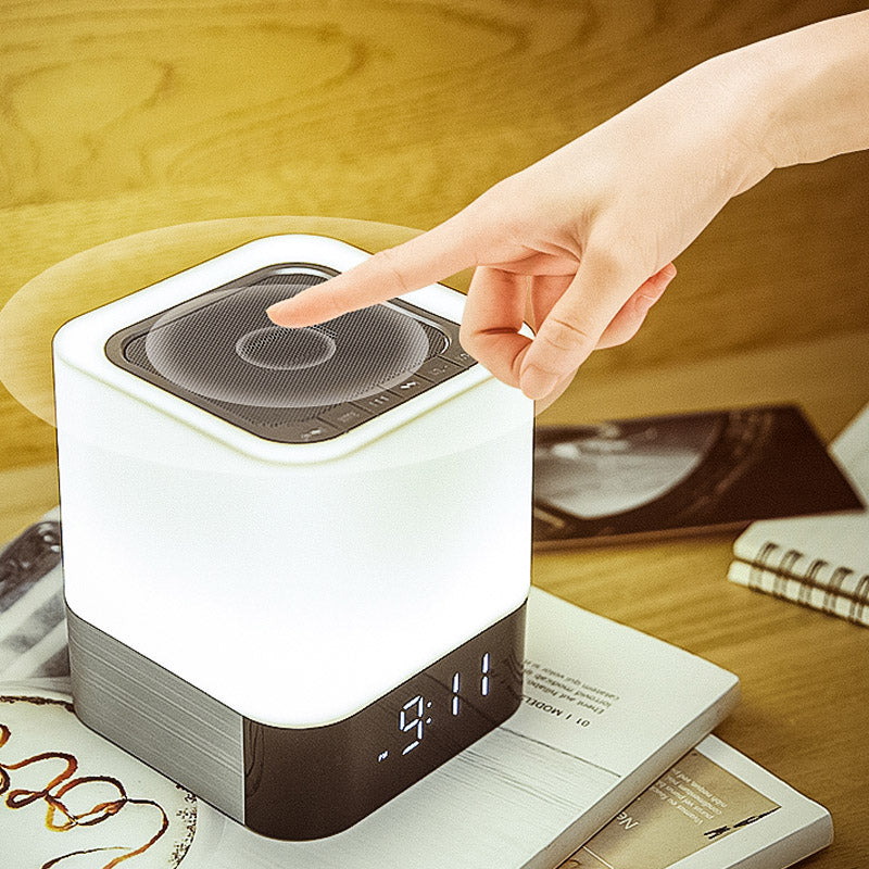 Bluetooth Speaker Night Light Alarm Clock Boys Girls Gift Lettering Template