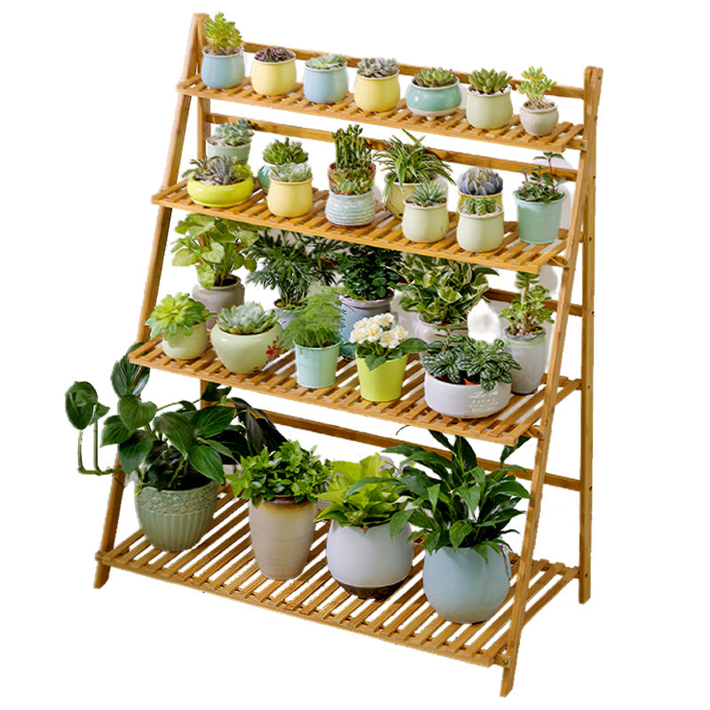 Wooden Foldable Rack Flower Indoor Multi-layer Balcony Green Plant Succulent