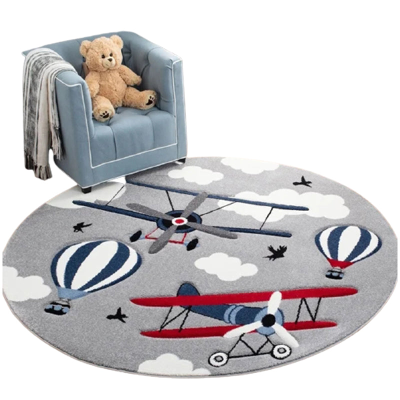 Round Carpet Thickened Floor Cartoon Cute Children's Bedside Living Room Mat