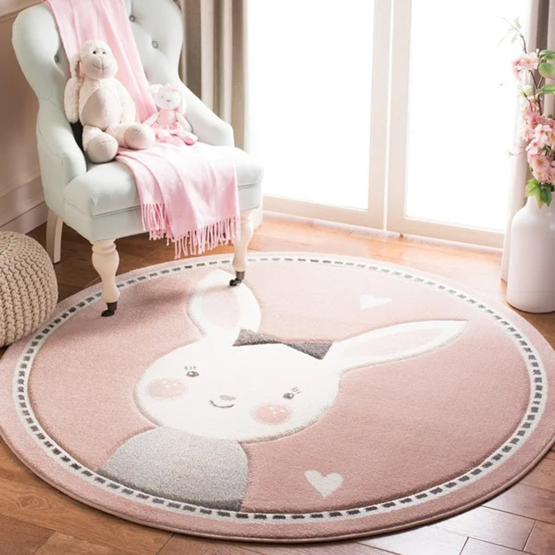 Round Carpet Thickened Floor Cartoon Cute Children's Bedside Living Room Mat