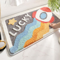 Household Bathroom Toilet Floor Mat Absorbent Non-slip Entrance Carpet