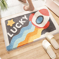 Household Bathroom Toilet Floor Mat Absorbent Non-slip Entrance Carpet