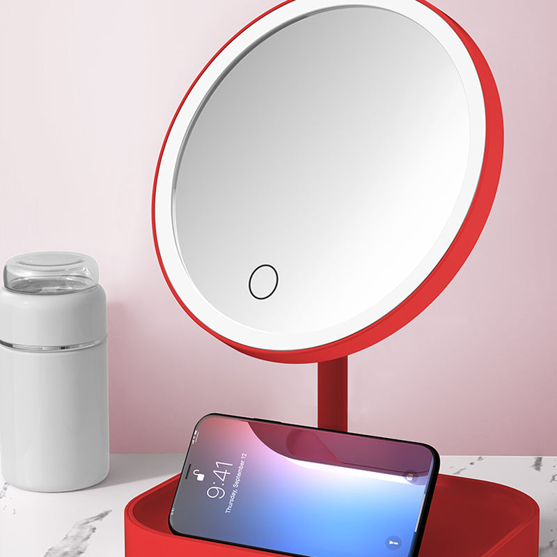 Portable Makeup Mirror Desktop LED Lamp Folding  Dimming Light AMOI