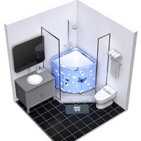 Triangular Foldable Bathing Barrel Steam Heating Full Body Baby Children Adult