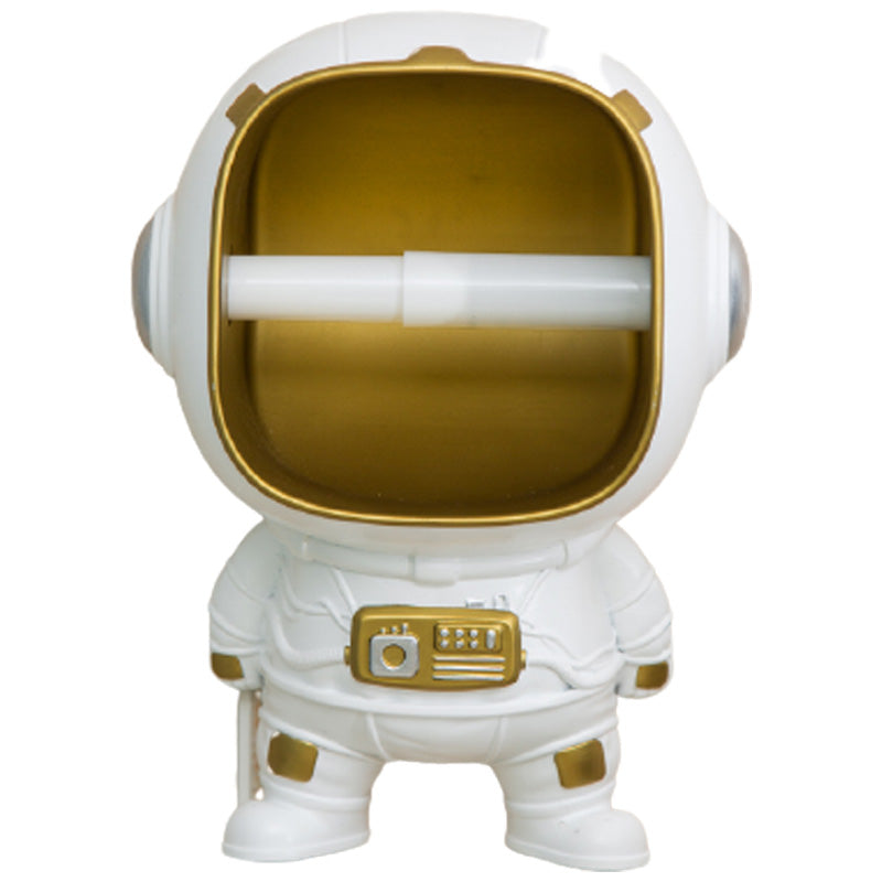 Astronaut Toilet Tissue Roll Holder Multifunctional Wall-mounted Storage Rack