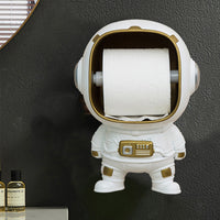 Astronaut Toilet Tissue Roll Holder Multifunctional Wall-mounted Storage Rack