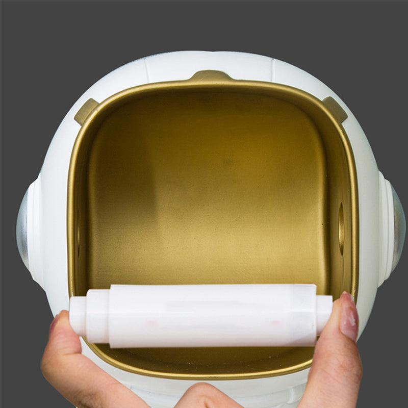 Astronaut Toilet Tissue Roll Holder Multifunctional Wall-mounted Storage Rack