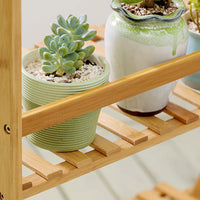 Wooden Foldable Rack Flower Indoor Multi-layer Balcony Green Plant Succulent