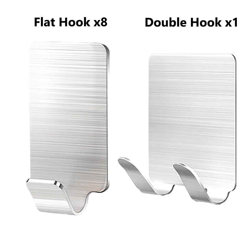 Kitchen Bathroom Door Strong Paste Adhesive Hook Stainless Steel Wall Bearing