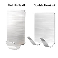 Kitchen Bathroom Door Strong Paste Adhesive Hook Stainless Steel Wall Bearing