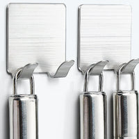 Kitchen Bathroom Door Strong Paste Adhesive Hook Stainless Steel Wall Bearing