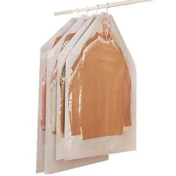 Clothes Dust Cover Long Rotatable See Through Hanging Storage Coat Jacket Bag