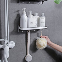 Bathroom Toilet Shelf Rack Wall Hanging Hook Storage