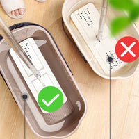 Cleaning Mop Squeeze Bucket Rectangular Thickened Flat Plastic Barrel