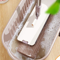 Cleaning Mop Squeeze Bucket Rectangular Thickened Flat Plastic Barrel