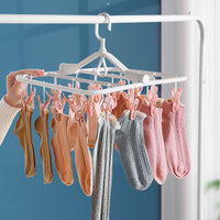 Drying Socks Rack Multi-clip Multi-function Storage Hanging Underwear Clothes