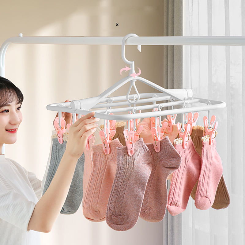 Drying Socks Rack Multi-clip Multi-function Storage Hanging Underwear Clothes