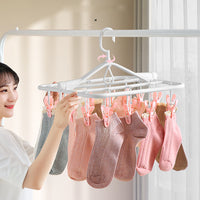 Drying Socks Rack Multi-clip Multi-function Storage Hanging Underwear Clothes