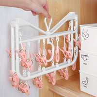 Drying Socks Rack Multi-clip Multi-function Storage Hanging Underwear Clothes