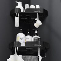 Toilet Shelf Bathroom Triangle Free Perforation Wall Hanging Storage Rack
