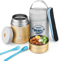Stew Beaker Stainless Steel Pot Thermal Insulation Lunch Box Cooker Pot HAERS