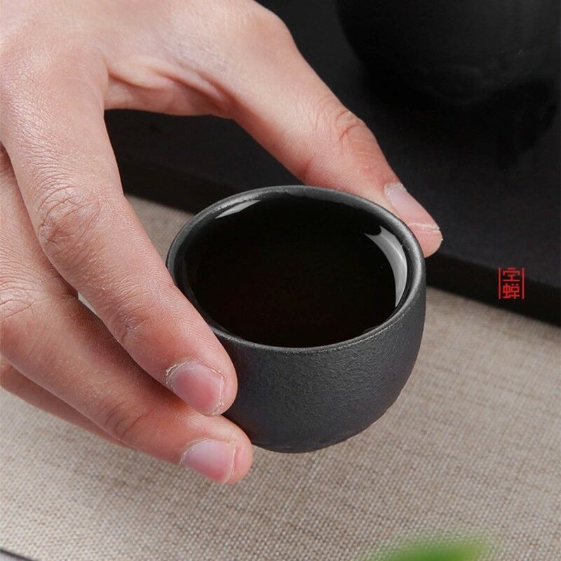 Japanese-style Outdoor Teacup Portable Cloth Bag Travel Teapot Set BPA-Free