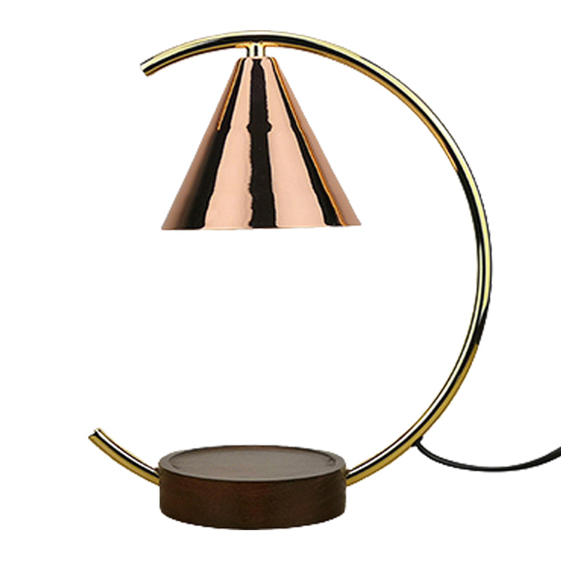 Melting Wax Lamp Candle Light Solid Wood Base Aromatherapy Diffuser