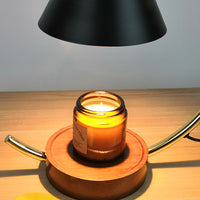 Melting Wax Lamp Candle Light Solid Wood Base Aromatherapy Diffuser