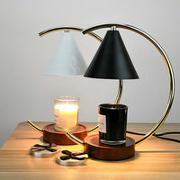 Melting Wax Lamp Candle Light Solid Wood Base Aromatherapy Diffuser